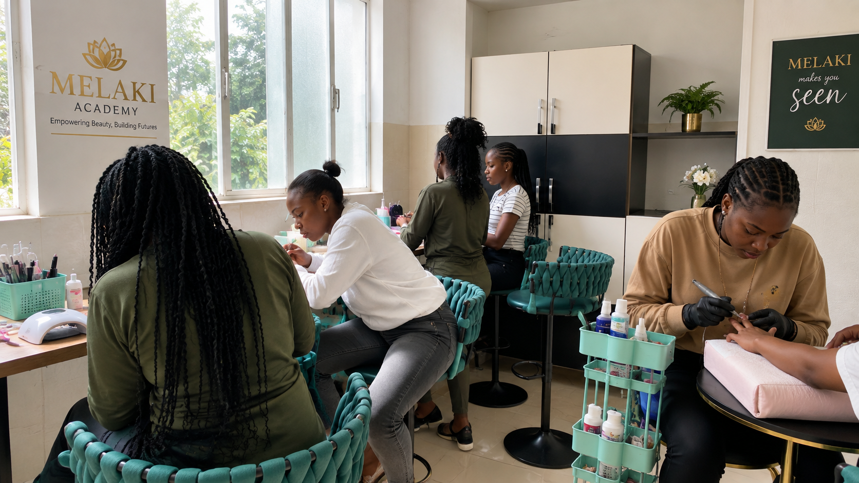 Melaki Academy students during training